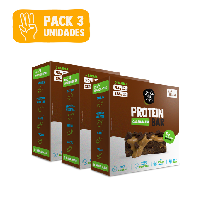 Pack 3 Cajas - Protein Bar Cacao