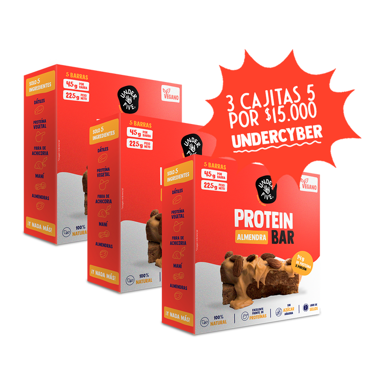 UNDERCYBER Pack 15 barras almendra