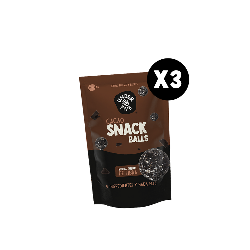 Pack 3 Snack Balls Cacao