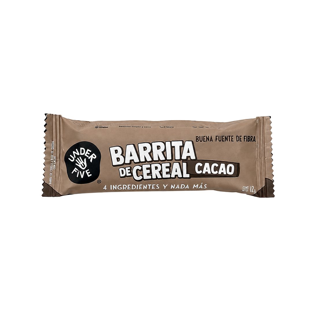 Barrita Cereal Cacao 5 Unidades Underfive