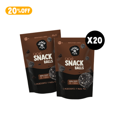 Mega Pack Snack Ball Cacao x20