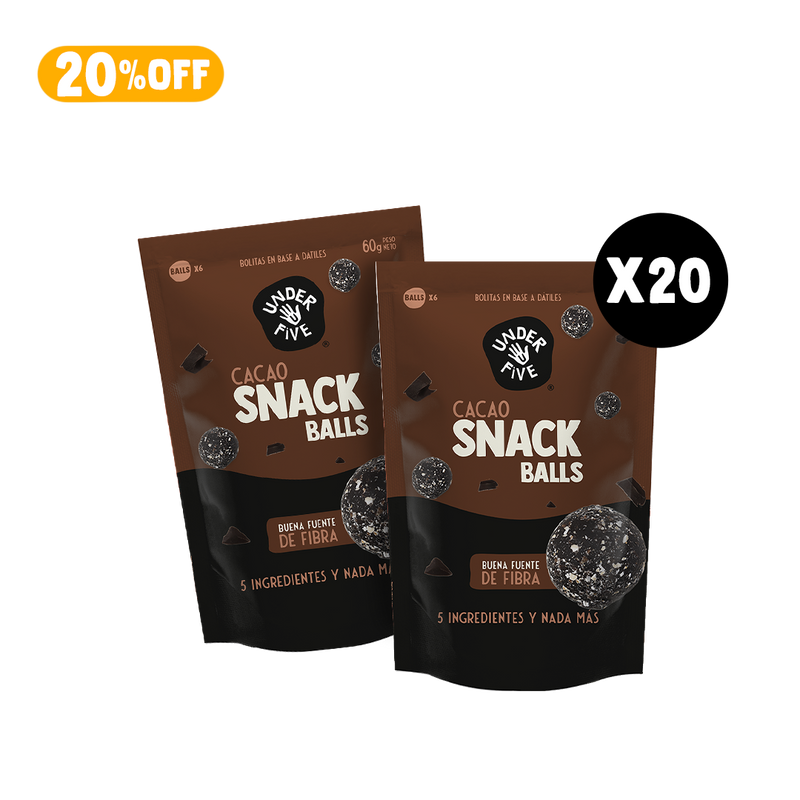 Mega Pack Snack Ball Cacao x20