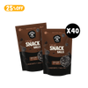 Snack Balls Underfive sabor Cacao: 5 ingredientes, dátiles, cacao, avena integral, fibra de achicoria y maní. Buena fuente de fibra, Empresa B certificada