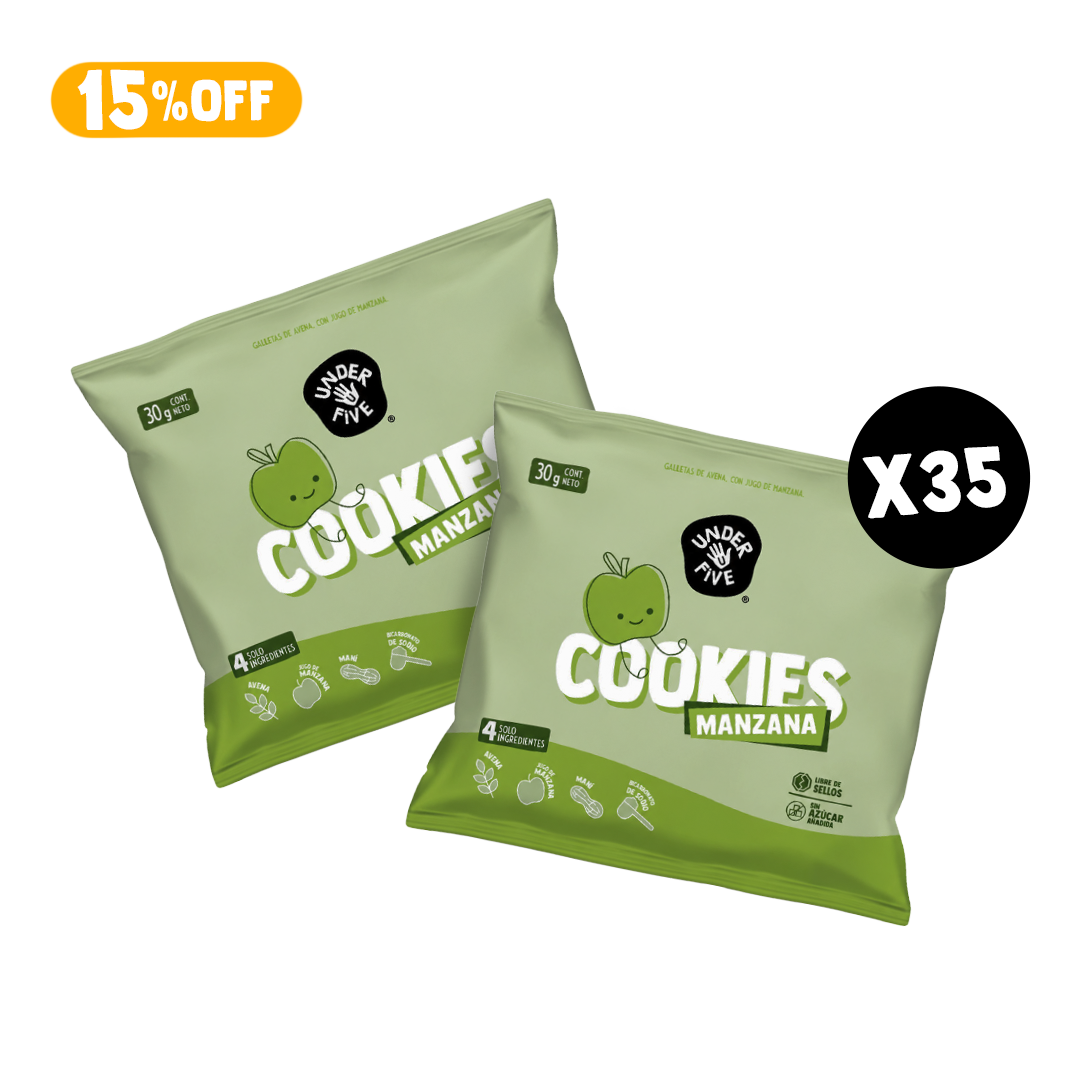 Pack Colación Mensual Cookies Manzana