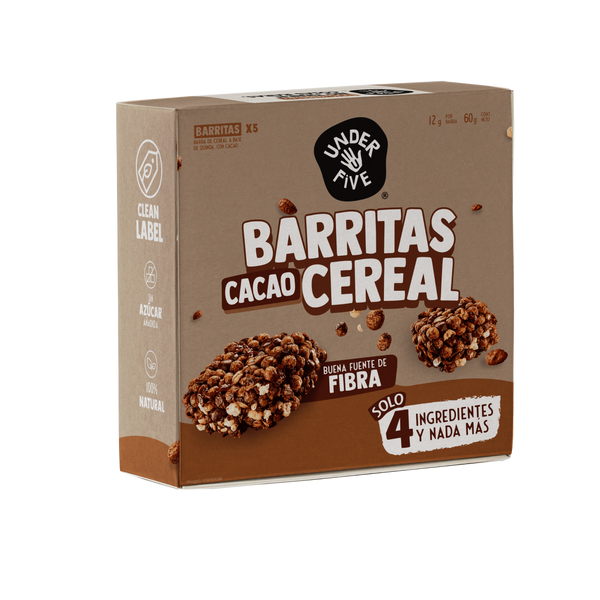 Barrita Cereal Cacao 5 Unidades Underfive