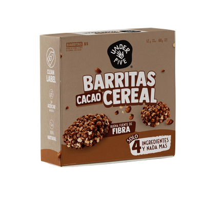 Barrita Cereal Cacao 5 Unidades Underfive
