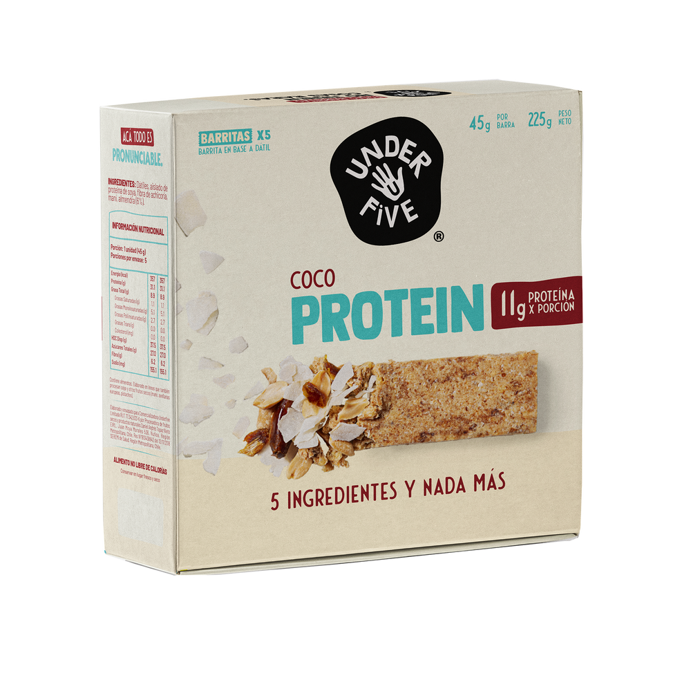 Underfive Protein Bar COCO (Caja de 5 Unidades)