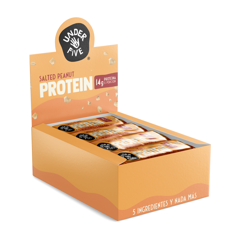 Underfive Display 12 - Protein Bar SALTED PEANUT