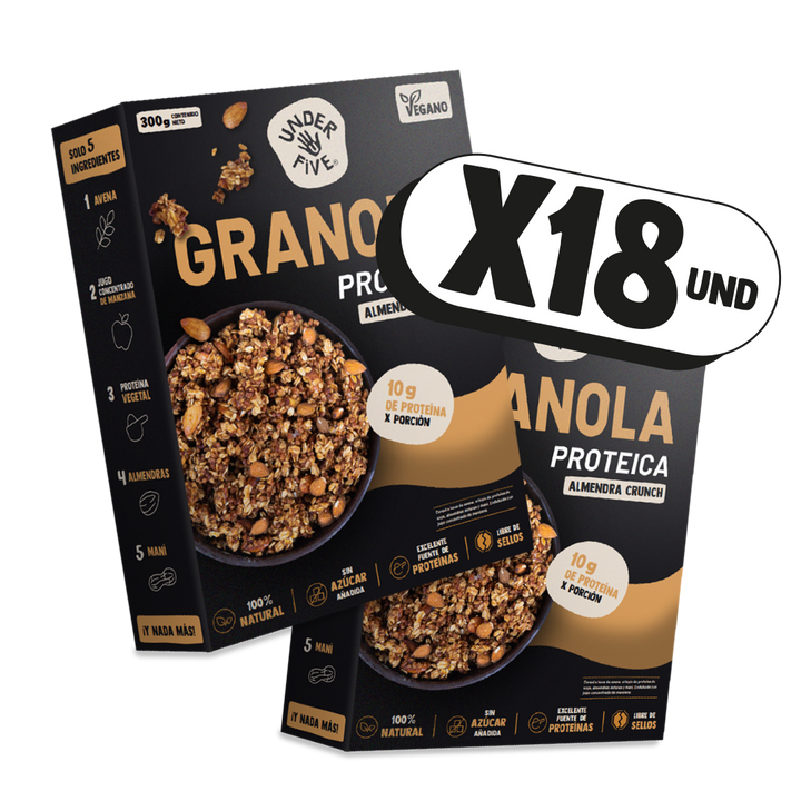 Pack 18 Granola Almendra Crunch