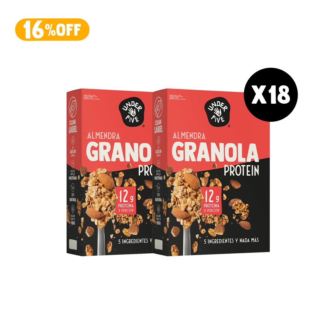 Pack 18 Granola Almendra Crunch