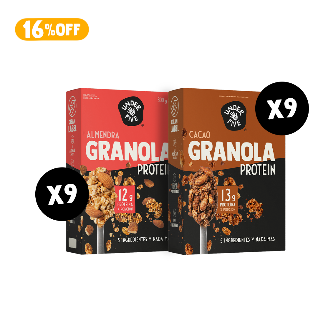 Pack 18 Granolas Proteicas Mix
