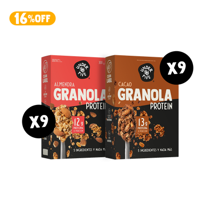 Pack 18 Granolas Proteicas Mix