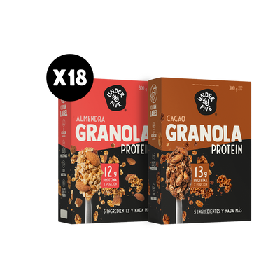 Pack 18 Granolas Proteicas Mix