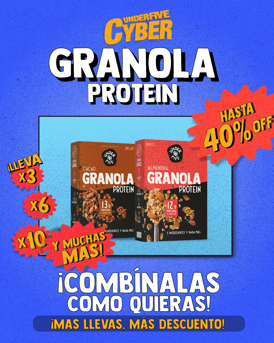 Pack Granola desde 4 un - Combínalas Como Quieras