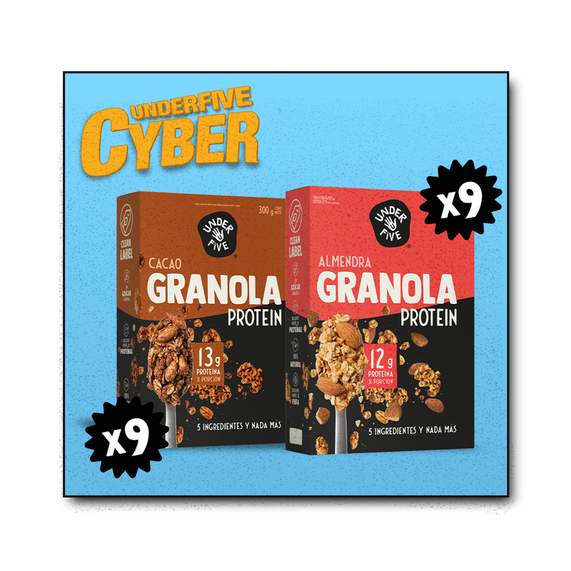 Pack 18 Granolas Proteicas Mix (Almendra + Cacao)