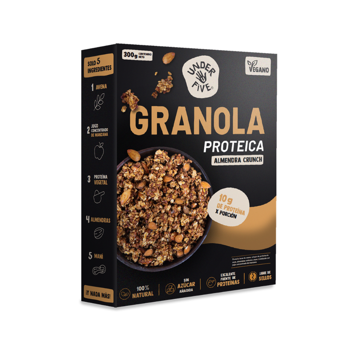 Granola Proteica Almendra Crunch - 10gr Proteína