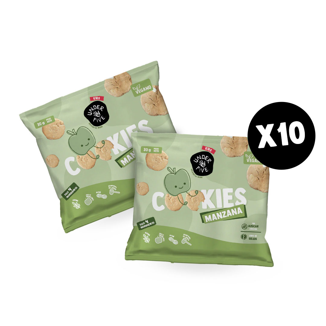 Underfive Pack Semanal de COOKIES MANZANA