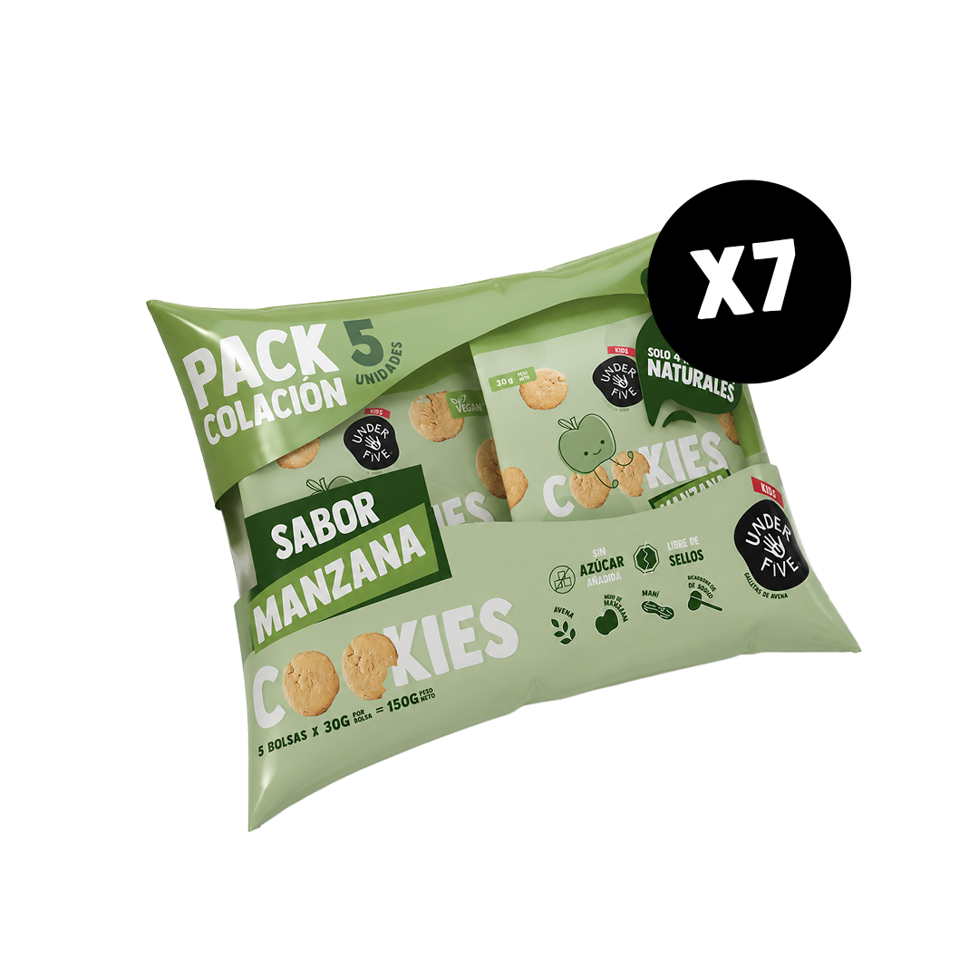 Pack Colación Cookies Manzana – 35 Unidades