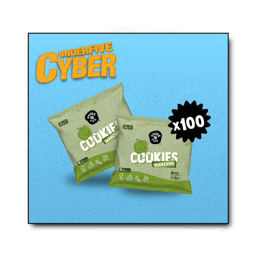 Pack 100 Cookies Manzana - 25% OFF