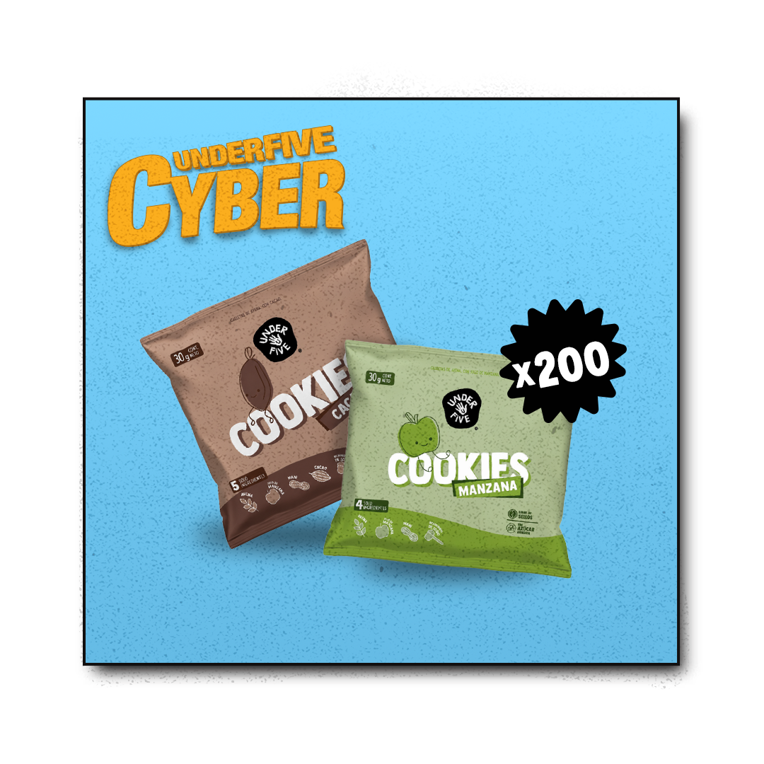 Pack 200 Cookies Mix (Manzana y Cacao)- 40% OFF