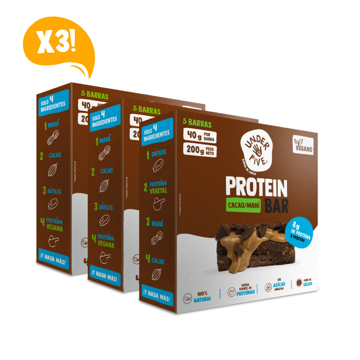 Pack 3 Cajas - Protein Bar Cacao