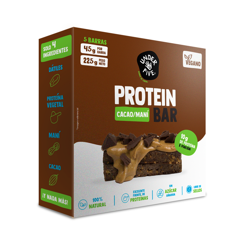 Underfive Protein Bar CACAO (Caja de 5 Unidades)