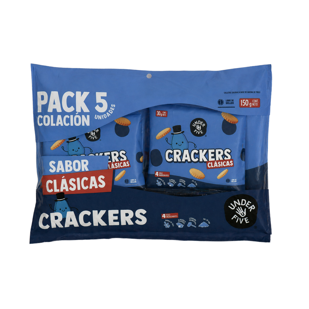 CRACKERS CLÁSICAS Pack 5 Underfive – UNDERFIVE