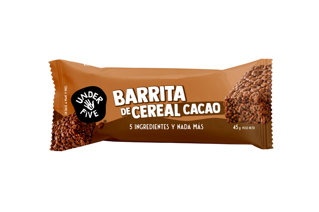 Barrita Cereal Cacao 5 Unidades Underfive
