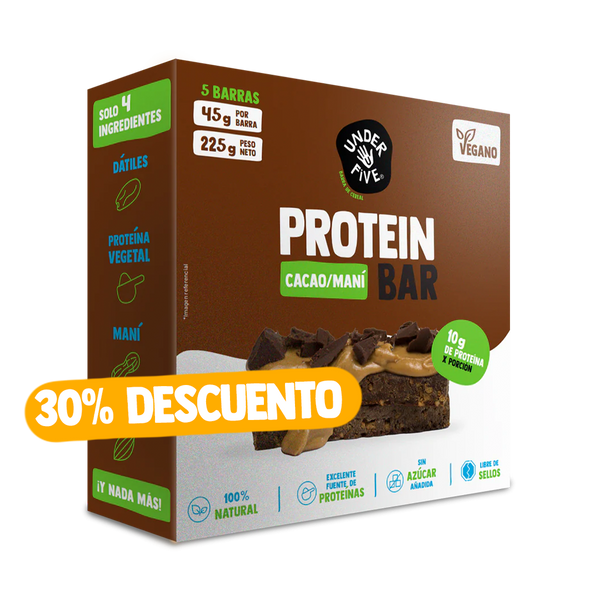 Underfive Protein Bar CACAO (Caja de 5 Unidades)