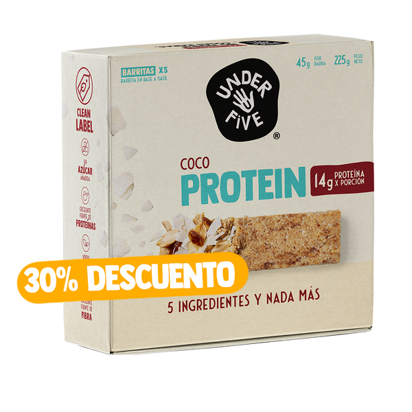 Underfive Protein Bar COCO (Caja de 5 Unidades)