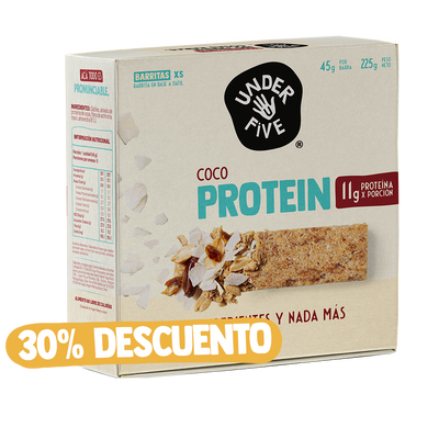 Underfive Protein Bar COCO (Caja de 5 Unidades)
