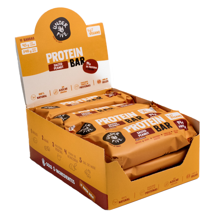 Underfive Display 12 - Protein Bar SALTED PEANUT